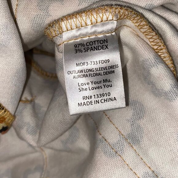 SHOW ME YOUR MUMU Aurora Outlaw Long Sleeve Denim Dress - Picture 7 of 7